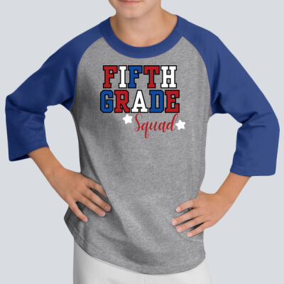 Youth Raglan T-Shirt - Fifth Grade Squad 25-26 Thumbnail