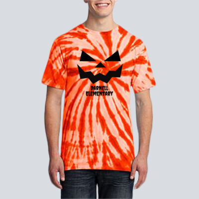 Adult Tie-Dye T-Shirt - Fall - Jacko Lantern Black Thumbnail