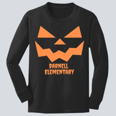 Youth Long Sleeve Shirt - Fall - Jacko lantern Orange  Thumbnail