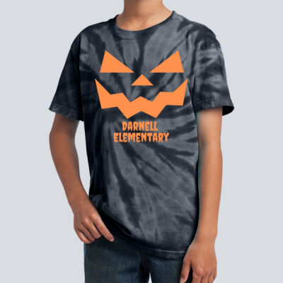 Youth Tie-Dye T-Shirt - Fall - Jacko lantern Orange  Thumbnail