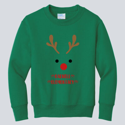Youth Crewneck - Winter Holidays - Reindeer Thumbnail