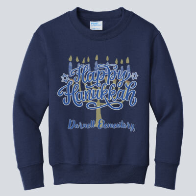 Youth Crewneck - Winter Holidays - Happy Hanukkah Thumbnail