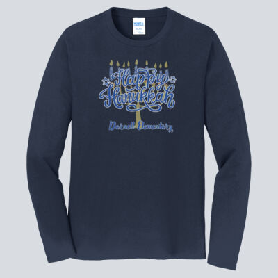 Adult Long Sleeve Shirt - Winter Holidays - Happy Hanukkah Thumbnail