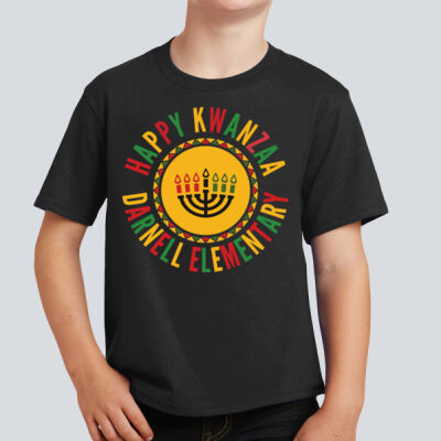 Youth T-Shirt - Winter Holidays - Happy Kwanzaa Thumbnail
