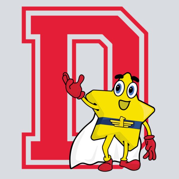 D with Star - Red Thumbnail